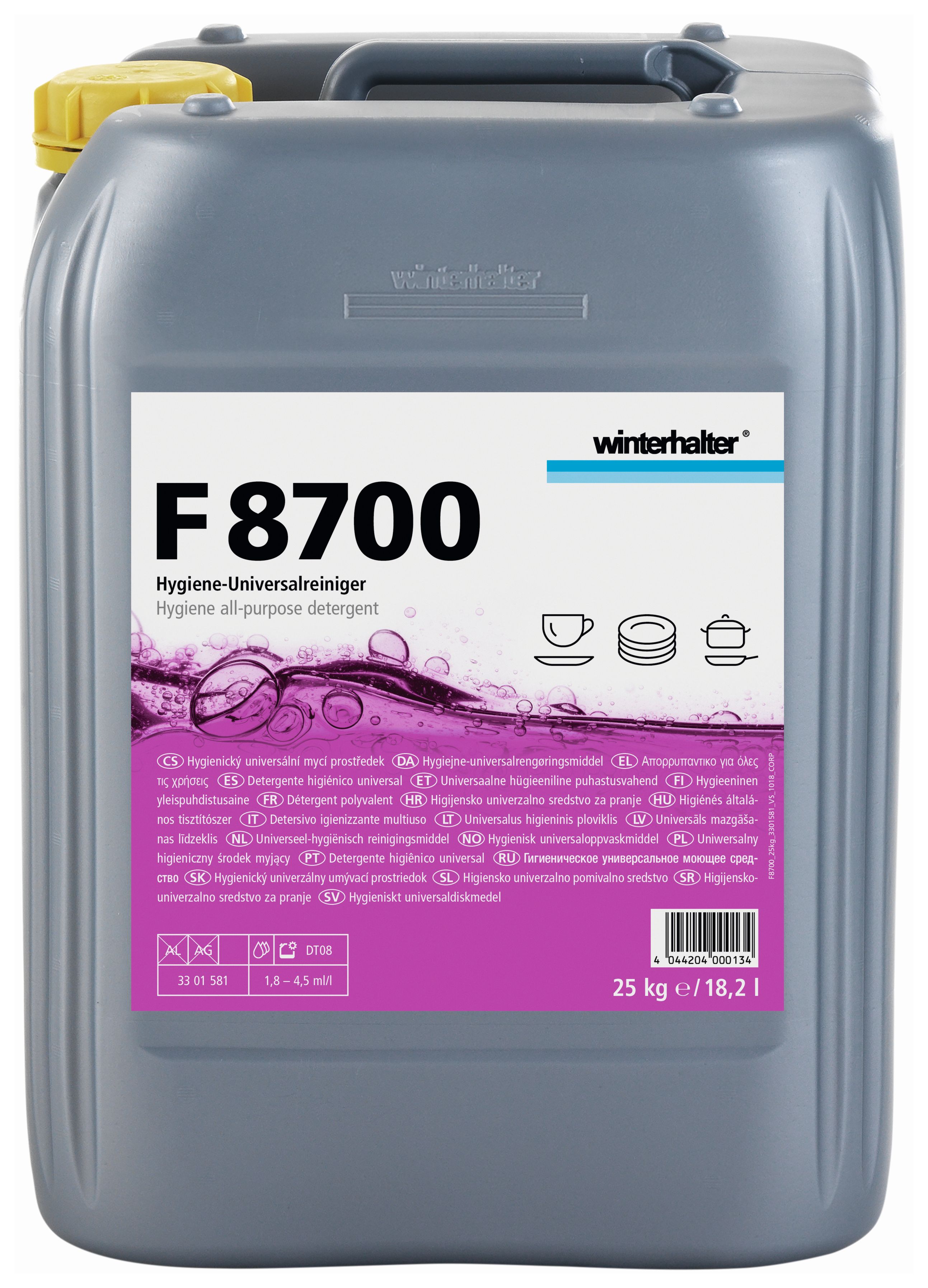 Spezial-Hygiene-Reiniger F 8700 25Kg Kanister