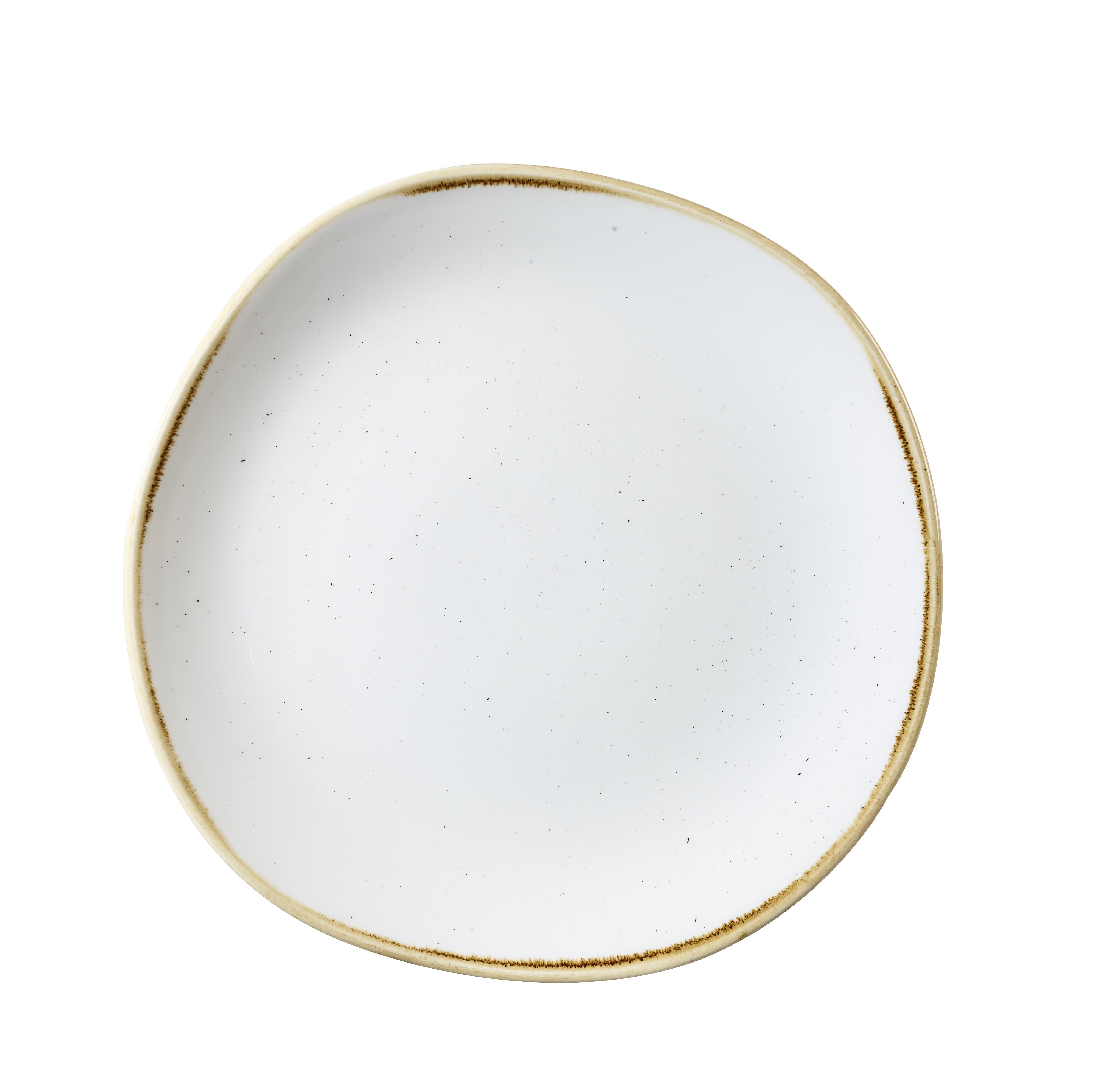 123052 Teller flach Organic 26cm STONECAST barley white