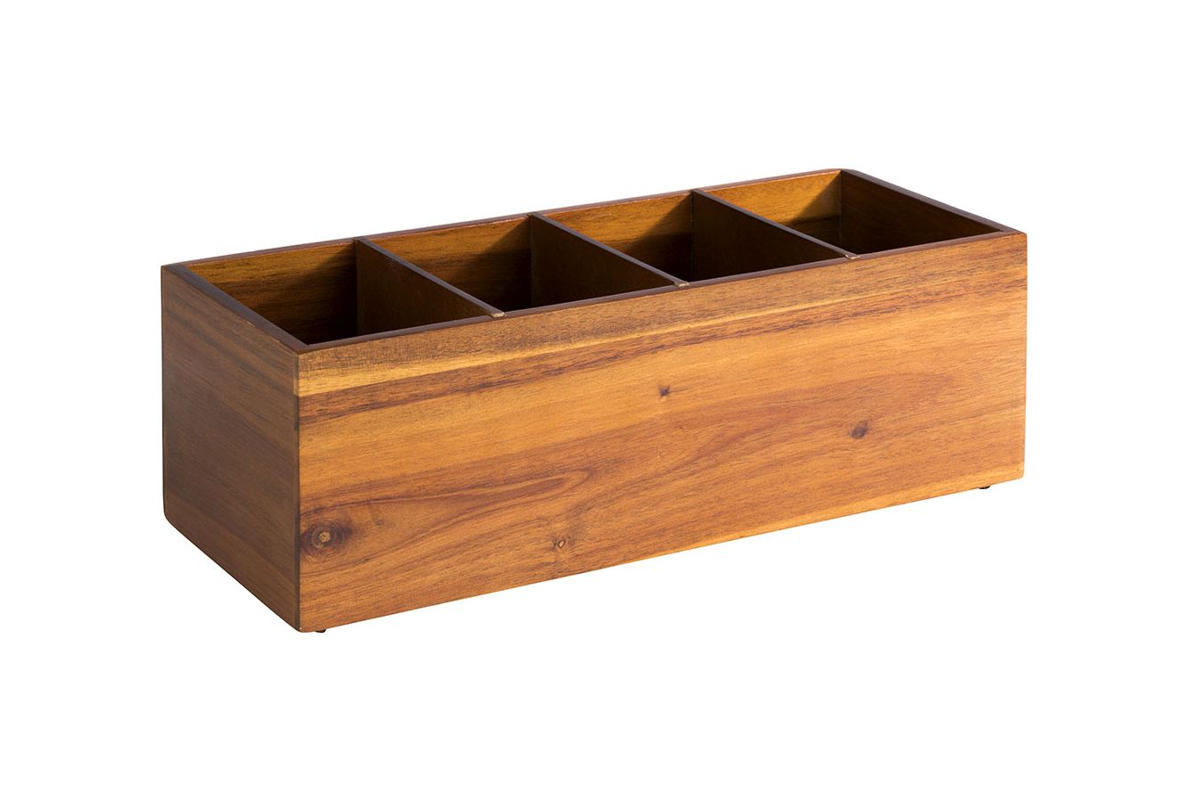 140512 Holzbox WOODY 36 x 14 cm, H: 12,5 cm