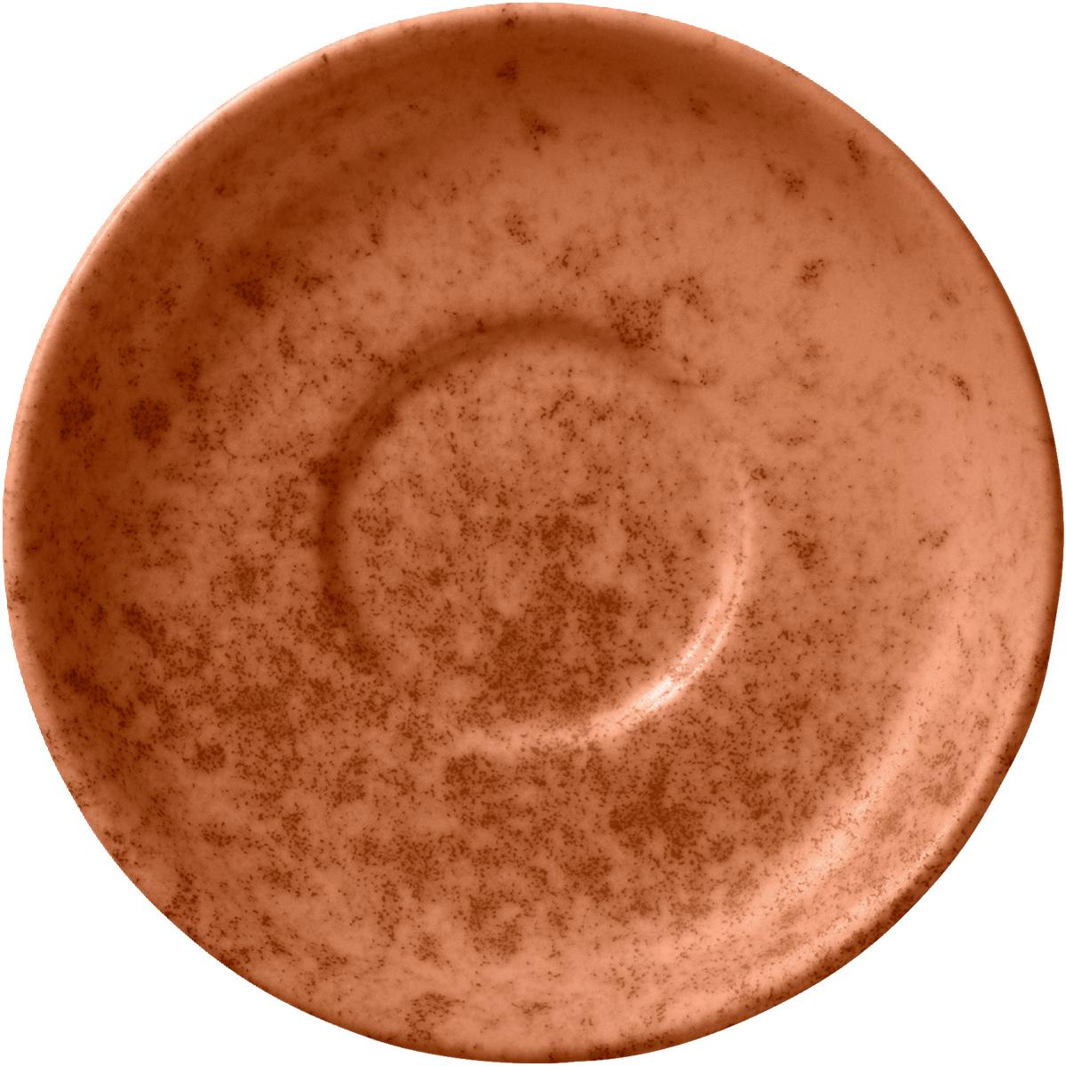 Kaffeeuntertasse rund 14cm SANDSTONE ORANGE