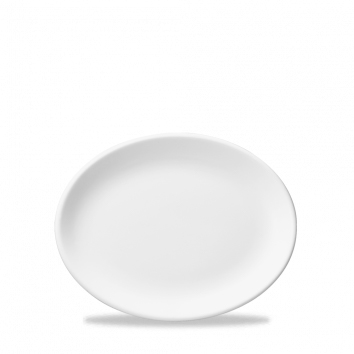 Platte oval 23cm WHITE