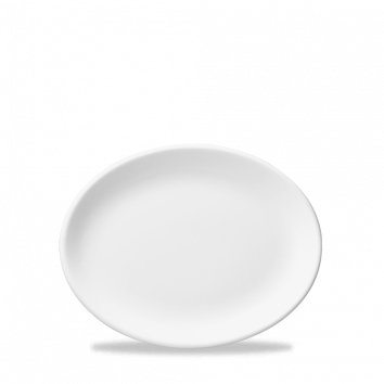 144689 Platte oval 23cm WHITE