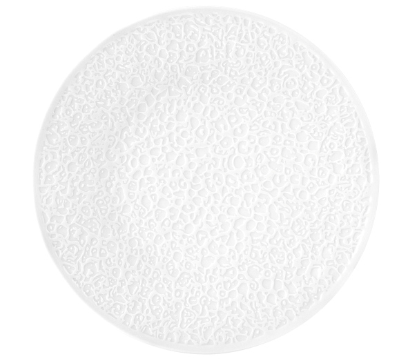 Teller flach 28 cm Vollrelief Nori weiss Teller flach 28 cm Vollrelief Nori weiss