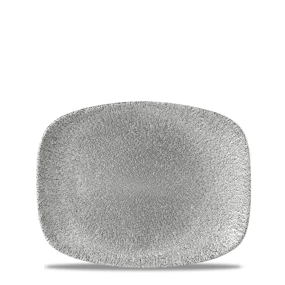 155644 Platte Chefs eckig 26,1x20,2cm RAKU Jasper grey