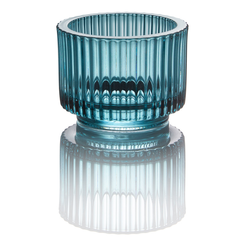 Windlicht H7cm STYLE LIGHTS blau Windlicht H7cm STYLE LIGHTS blau