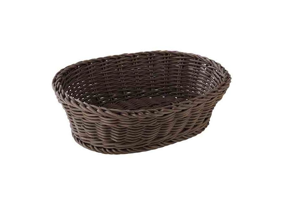 126650 Korb oval 25x19cm H:6,5cm PROFI LINE braun