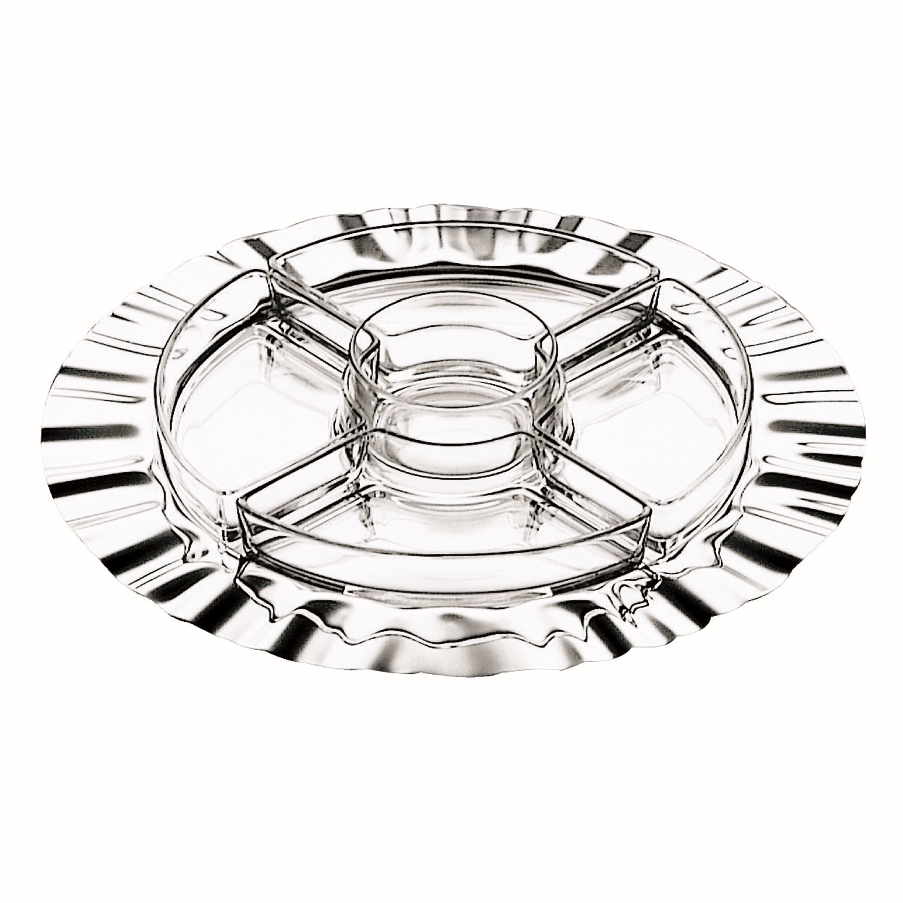 Tablett 5 Einteilungen 33cm HORS-D'OEUVRE SOLE Tablett 5 Einteilungen 33cm HORS-D'OEUVRE SOLE