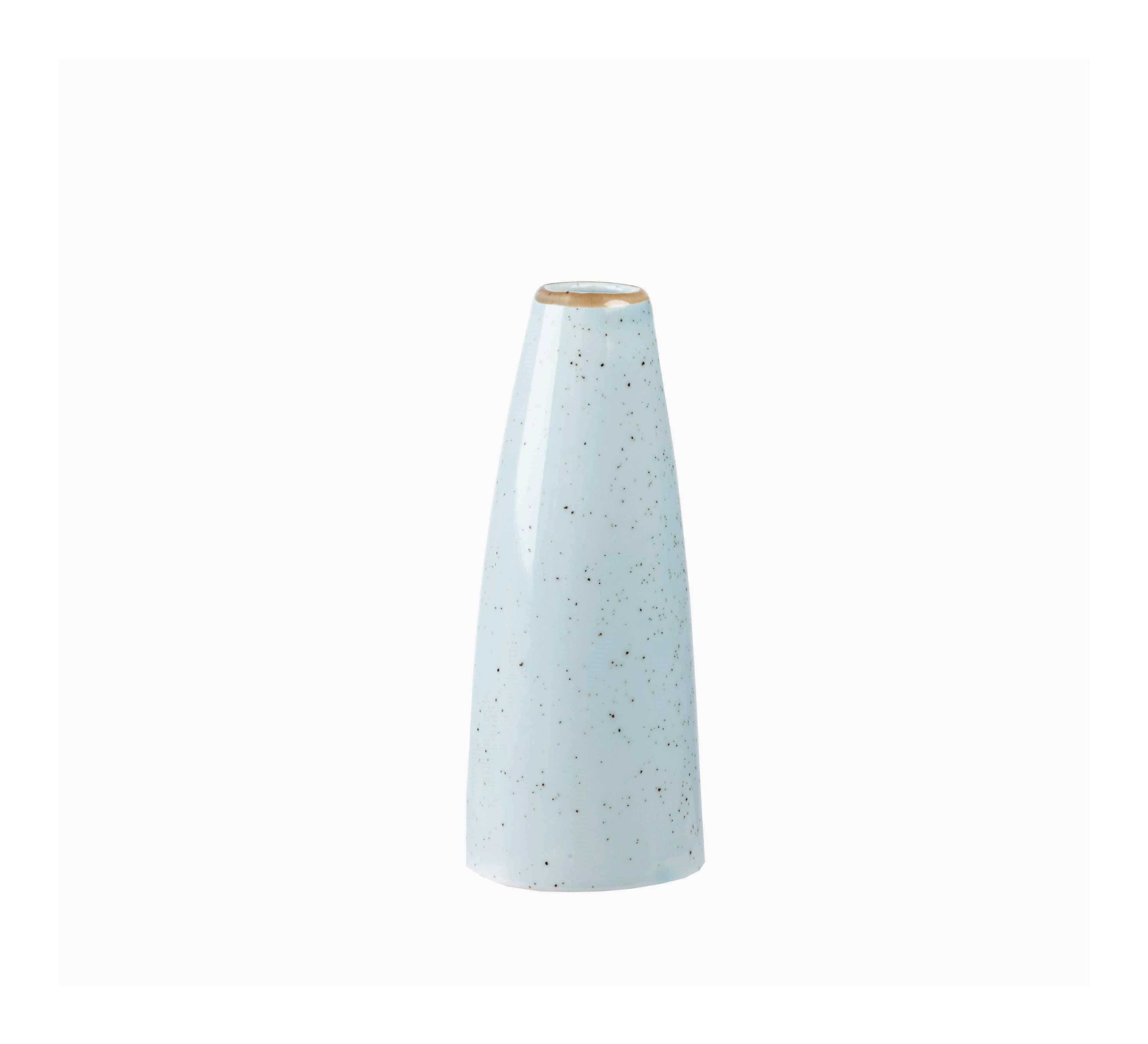 122914 Vase 13cm STONECAST duck egg blue