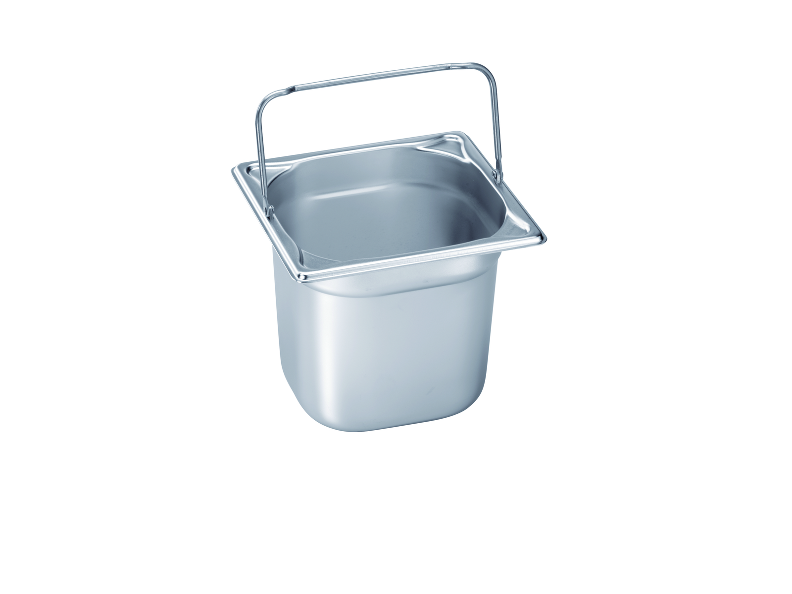 GN-Behälter 1/6-100 mit Bügelgriffen 18/10