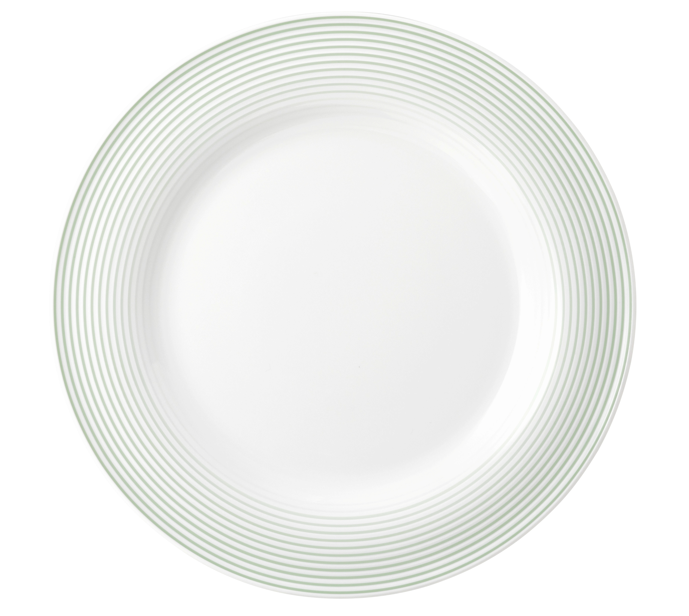 Teller rund mit Relief flach 26cm BLUES salbeigrün