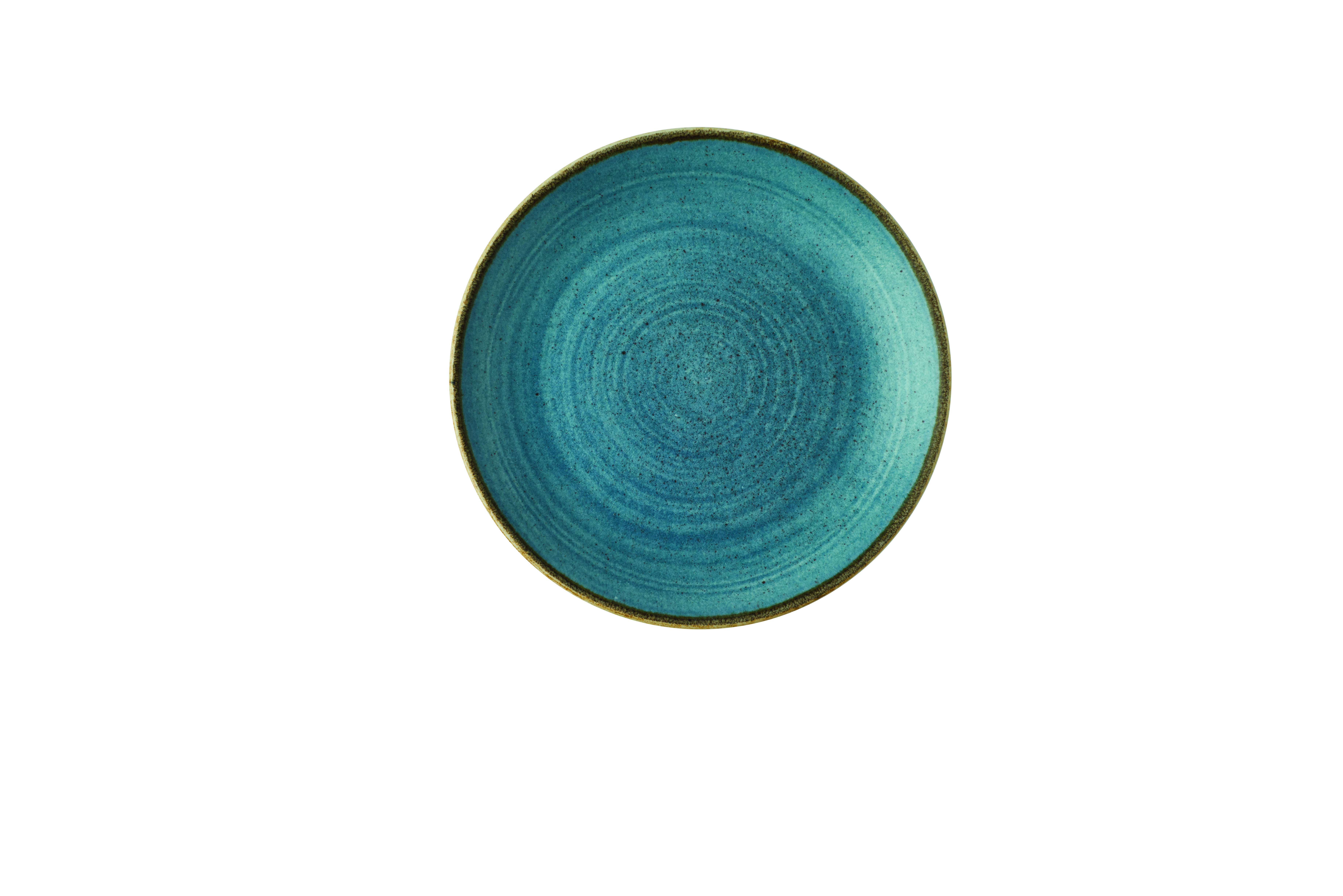 Teller flach coup 21,7cm STONECAST RAW teal