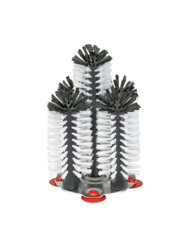 142317 Gläser-Spülbürstengarnitur ROUND 4 x 18cm + 1 x 2