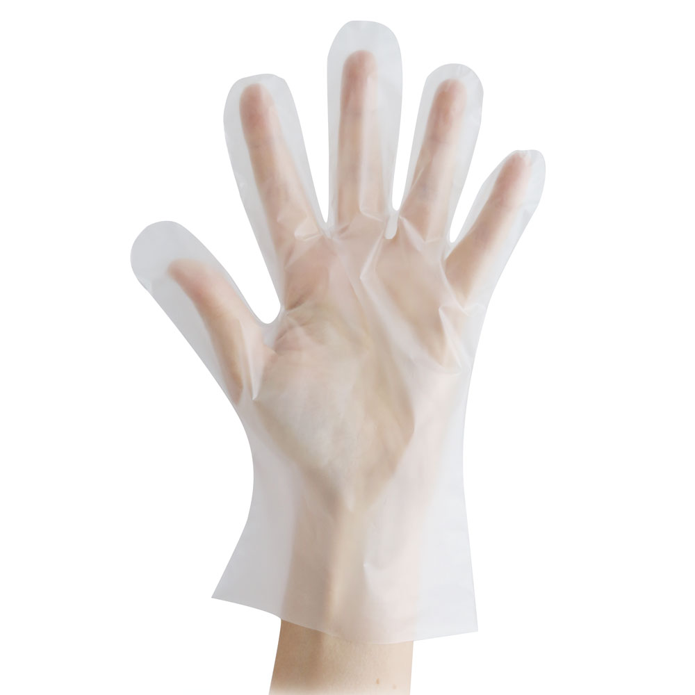 200 Stück Handschuh TPE Größe L transparent, in Spenderbox