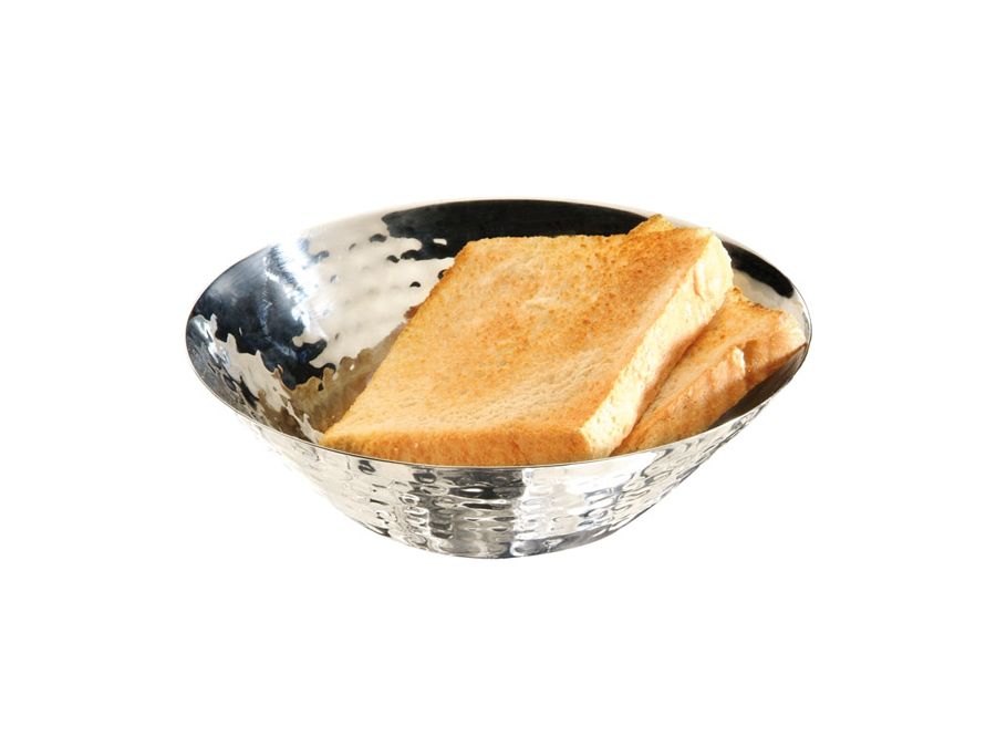 Brot und Obstschale D:16cm H:5cm Edelstahl