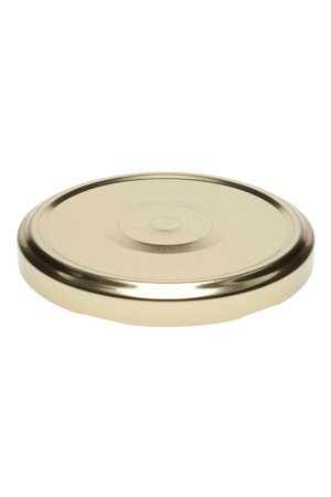 01383 Deckel TO 82 gold mit Button sterilisierbar