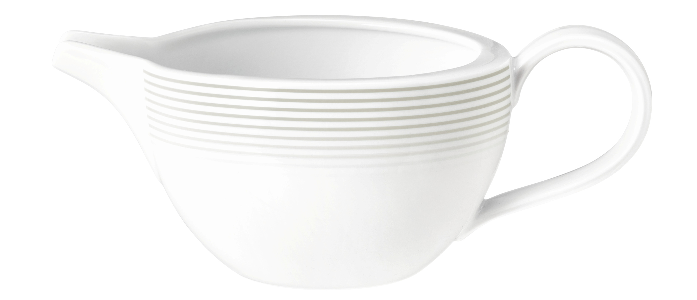 Sauciere rund mit Relief 0,55l BLUES perlgrau