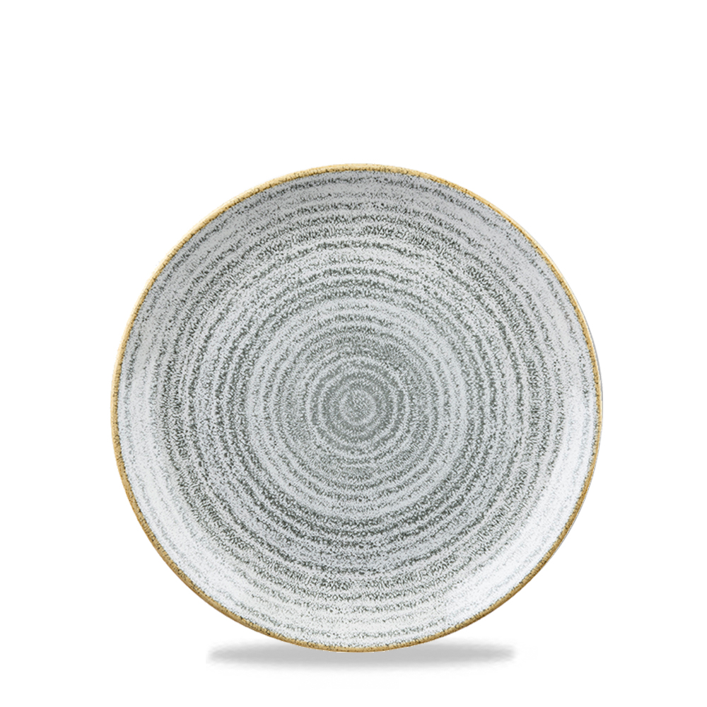 Teller flach coup 17cm STUDIO PRINTS HOMESPUN stone grey