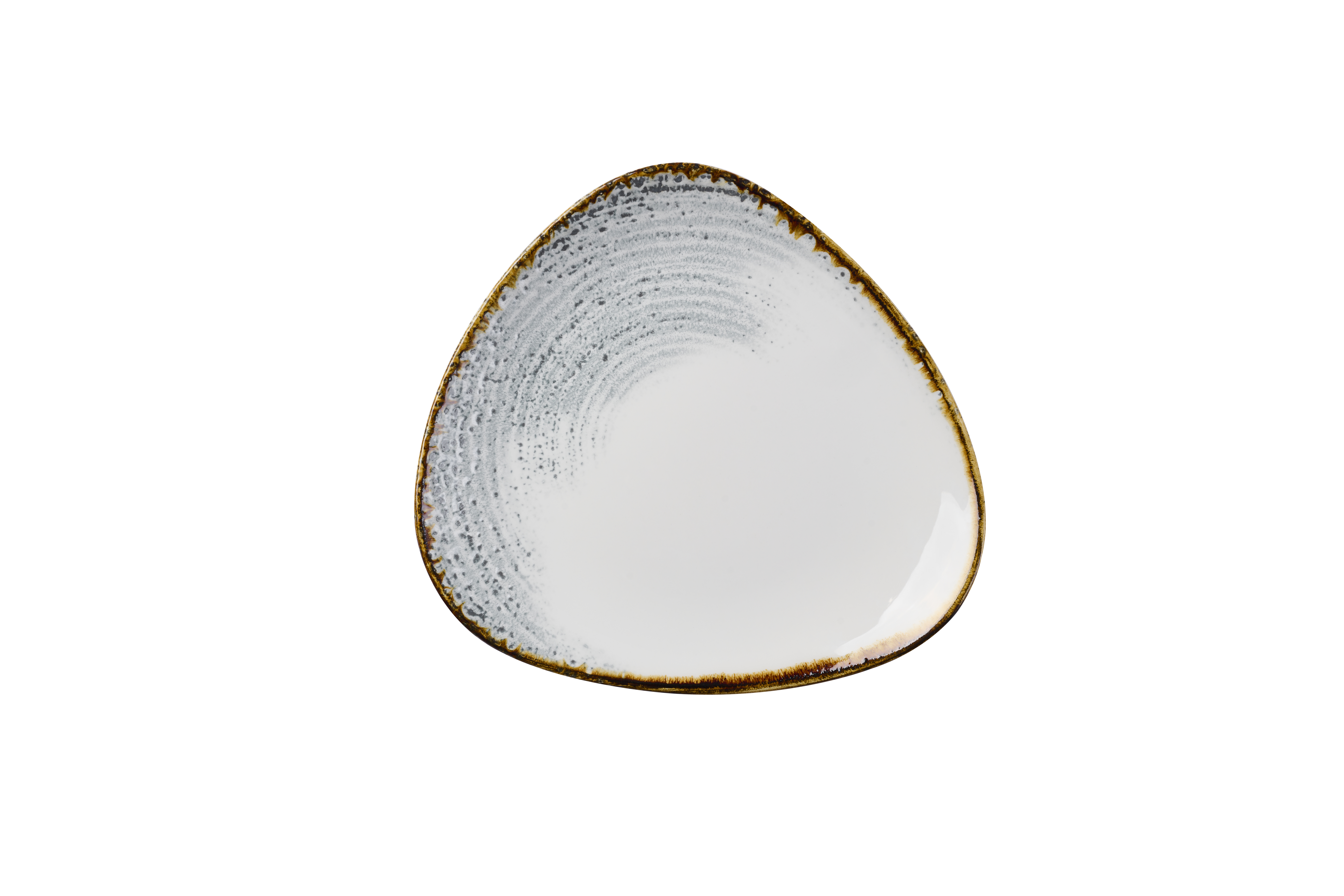 Teller dreieckig 22,9cm HOMESPUN jasper grey