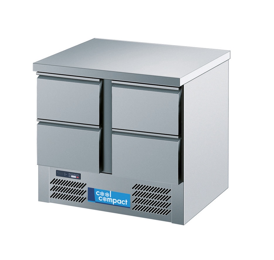 97085 Umluft-Kühltisch GN 1/1 KT95-4 4 Schubladen