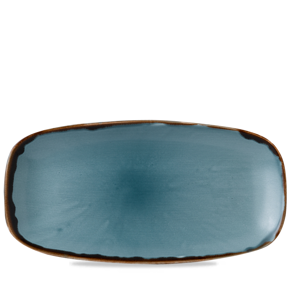 Platte 35,5x18,9cm HARVEST blue