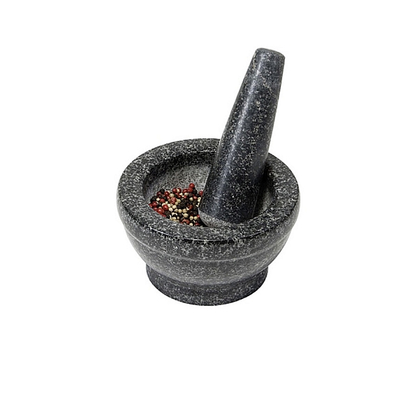 72201 Mörser mit Schlegel D: 16xH: 8,5cm Granit