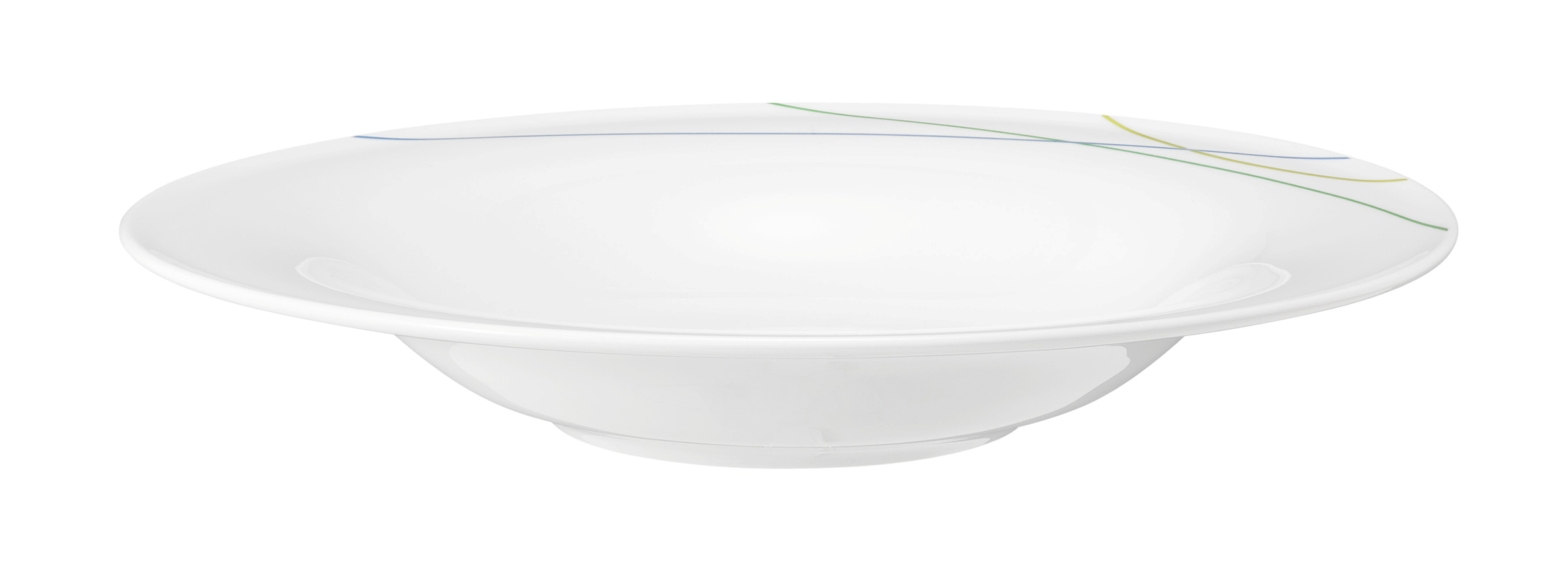 Pastateller rund tief 27cm COMMUNITY green line