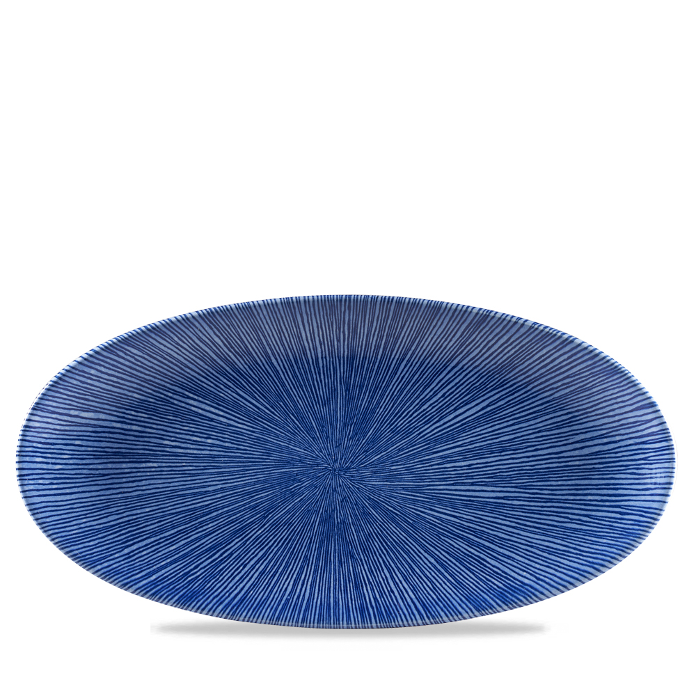 Platte Chefs oval 34,7x17,3cm STUDIO PRINTS AGANO blue