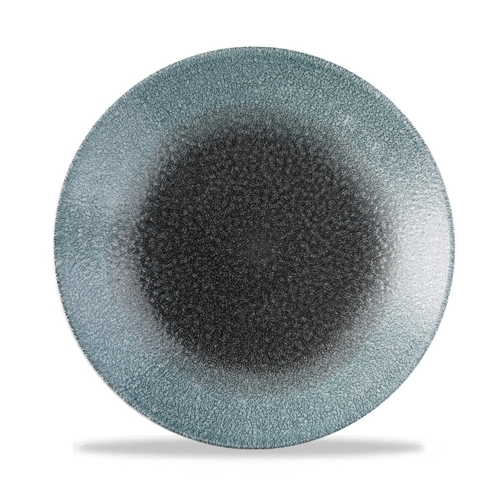 155294 Teller rund 26cm STUDIO PRINTS RAKU DUO Topaz Quartz
