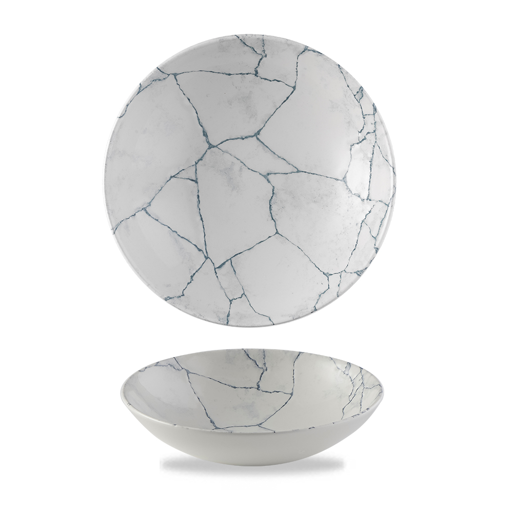 155310 Schale rund 18,2cm STUDIO PRINTS KINTSUGI Pearl Grey