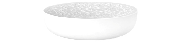 Servierpodest 16 cm Relief Nori bisquit weiss Servierpodest 16 cm Relief Nori bisquit weiss