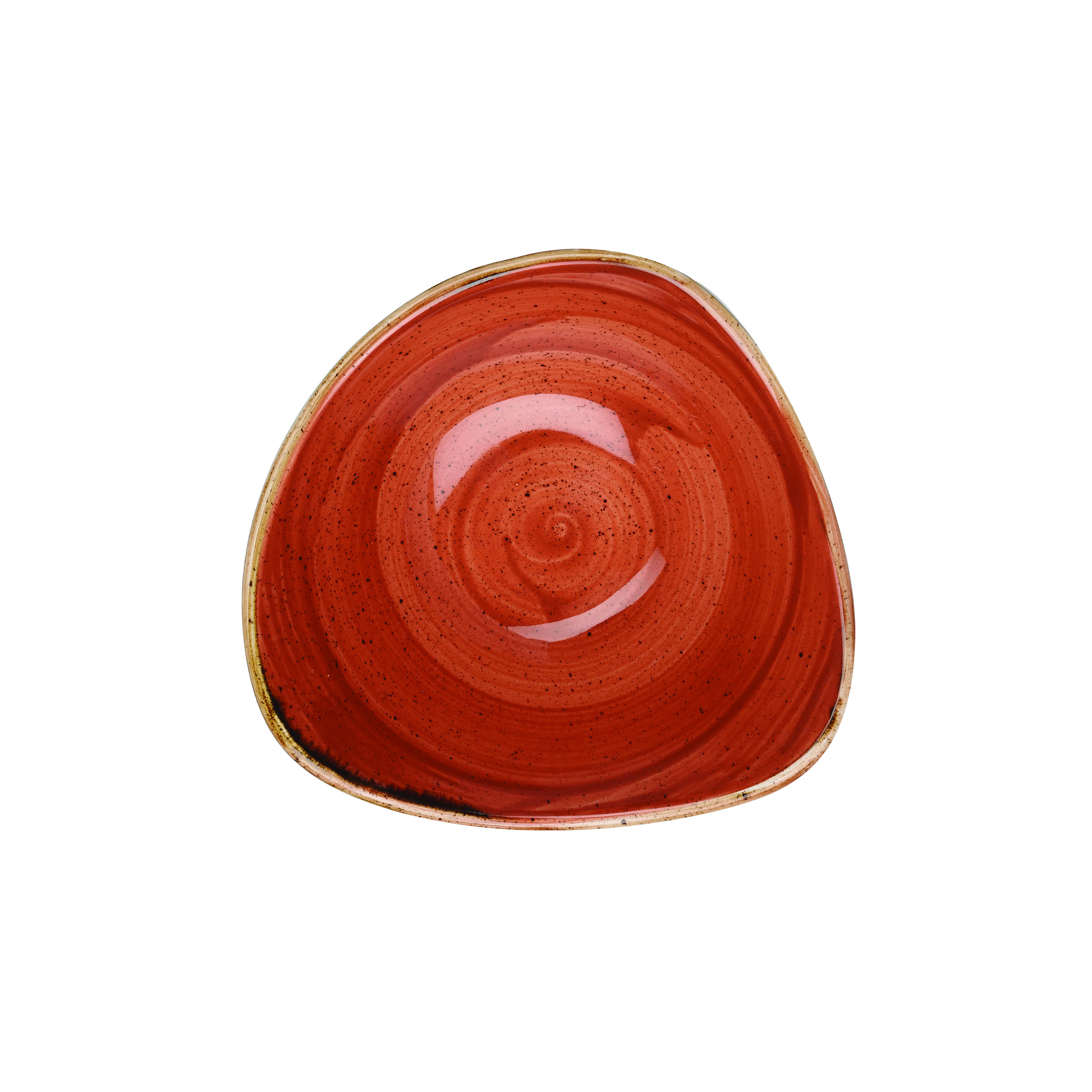 40453XZbHXAFsZGyVo Schale dreieckig 15,3cm STONECAST spiced orange