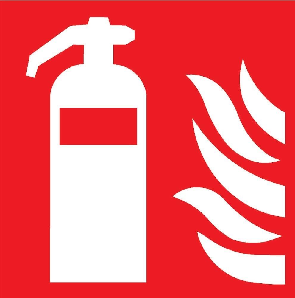 152987 Brandschutzzeichen Feuerlöscher 200 x 200mm Folie