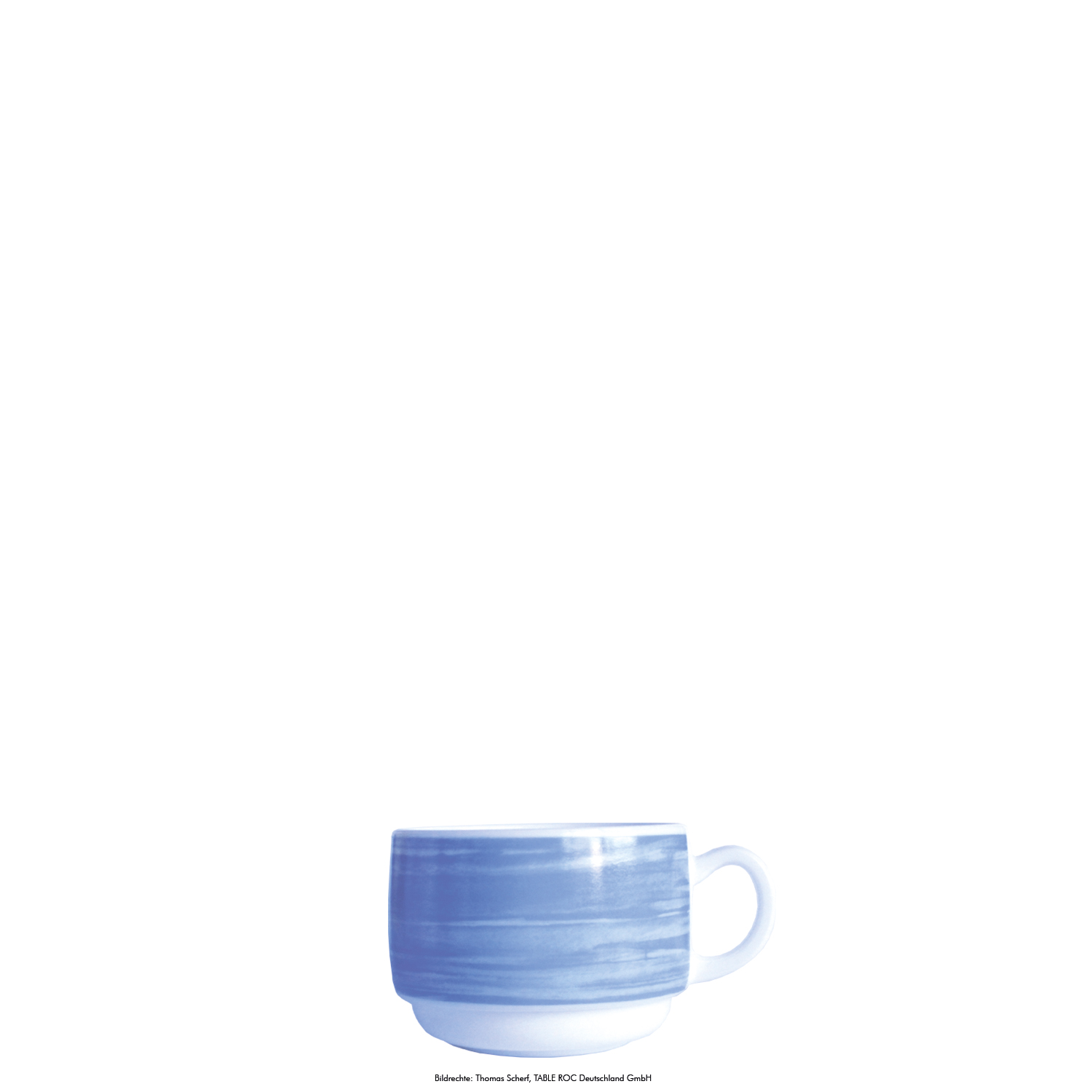 Kaffeetasse 0,19l stapelbar BRUSH BLUE