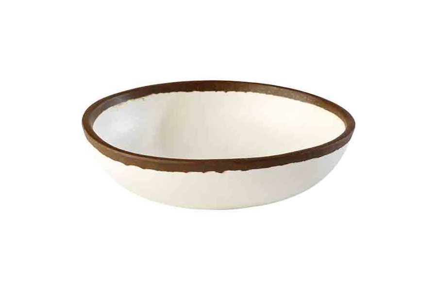 126802 Schale CROCKER brauner Rand D:16,5cm H:4cm 0,5l