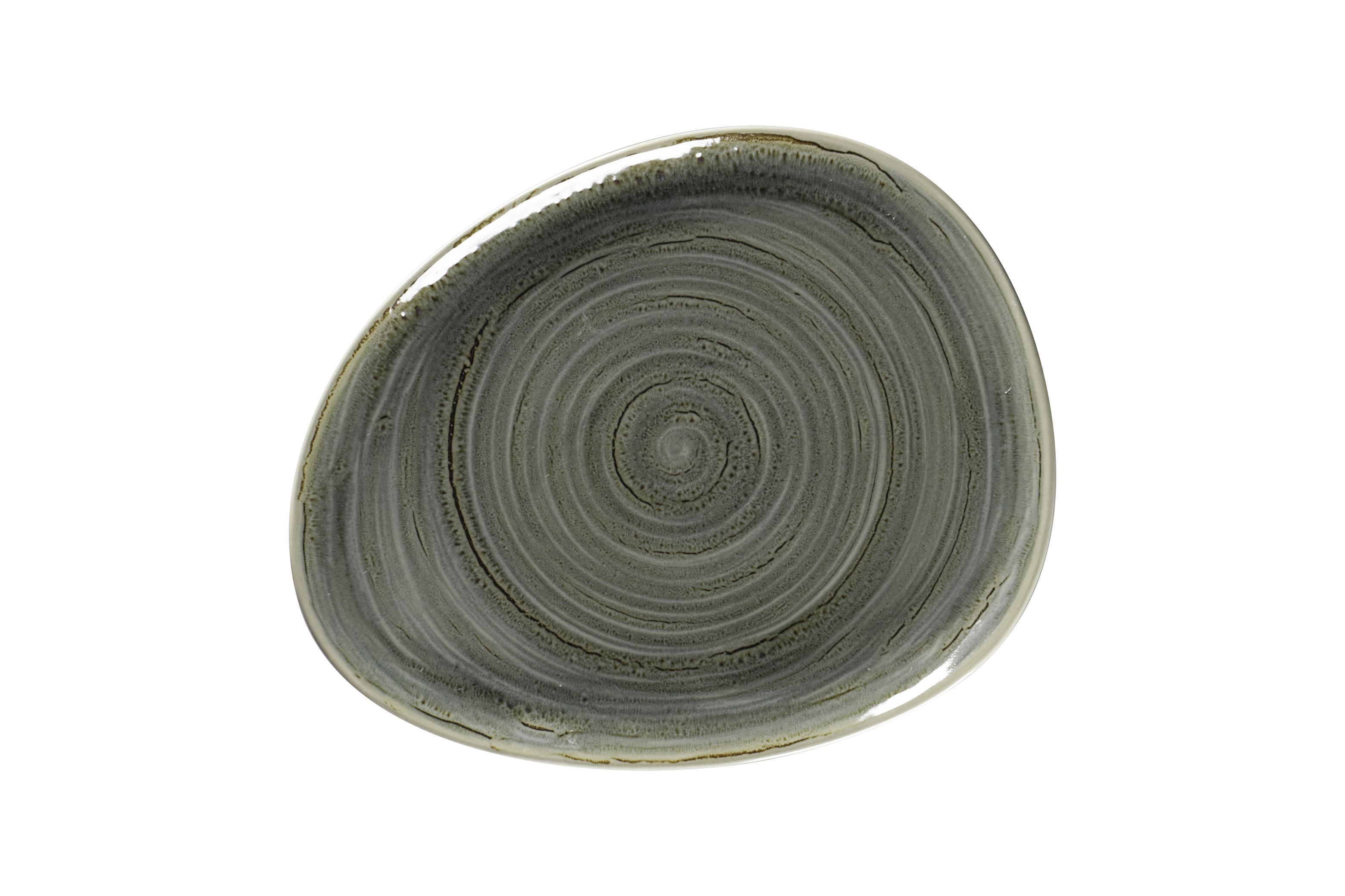 159519 Teller organisch 28x22,6cm RAKSTONE SPOT peridot green