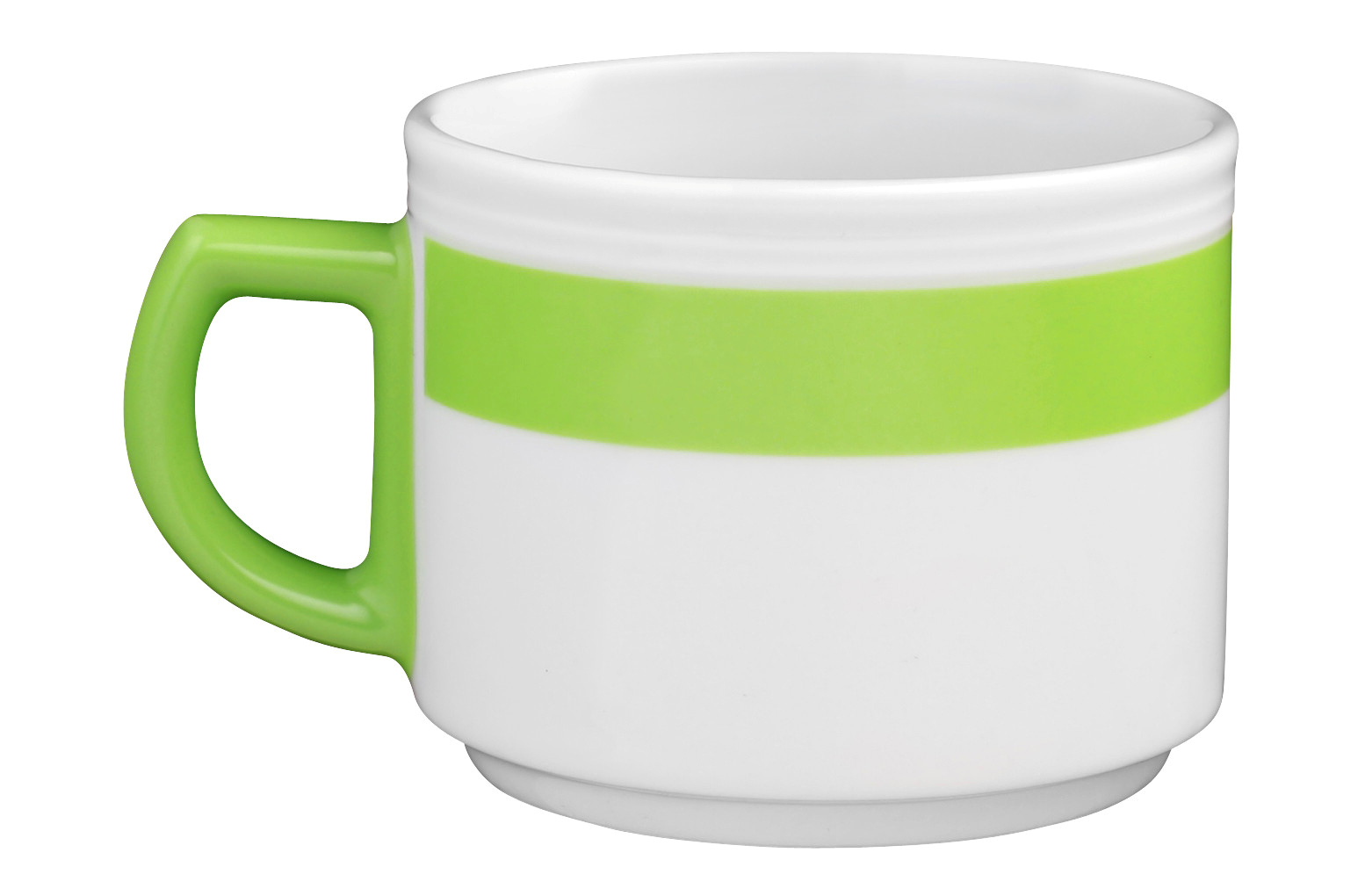 Kaffeetasse rund mit Relief 1 0,18l VITALIS grünes band Kaffeetasse rund mit Relief 1 0,18l VITALIS grünes band