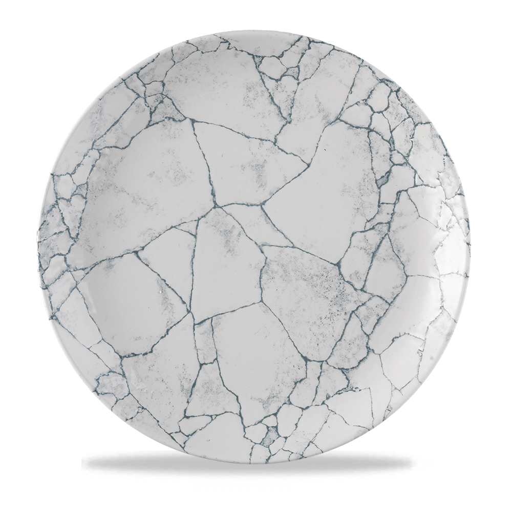 155306 Teller rund 28,8cm STUDIO PRINTS KINTSUGI Pearl Grey