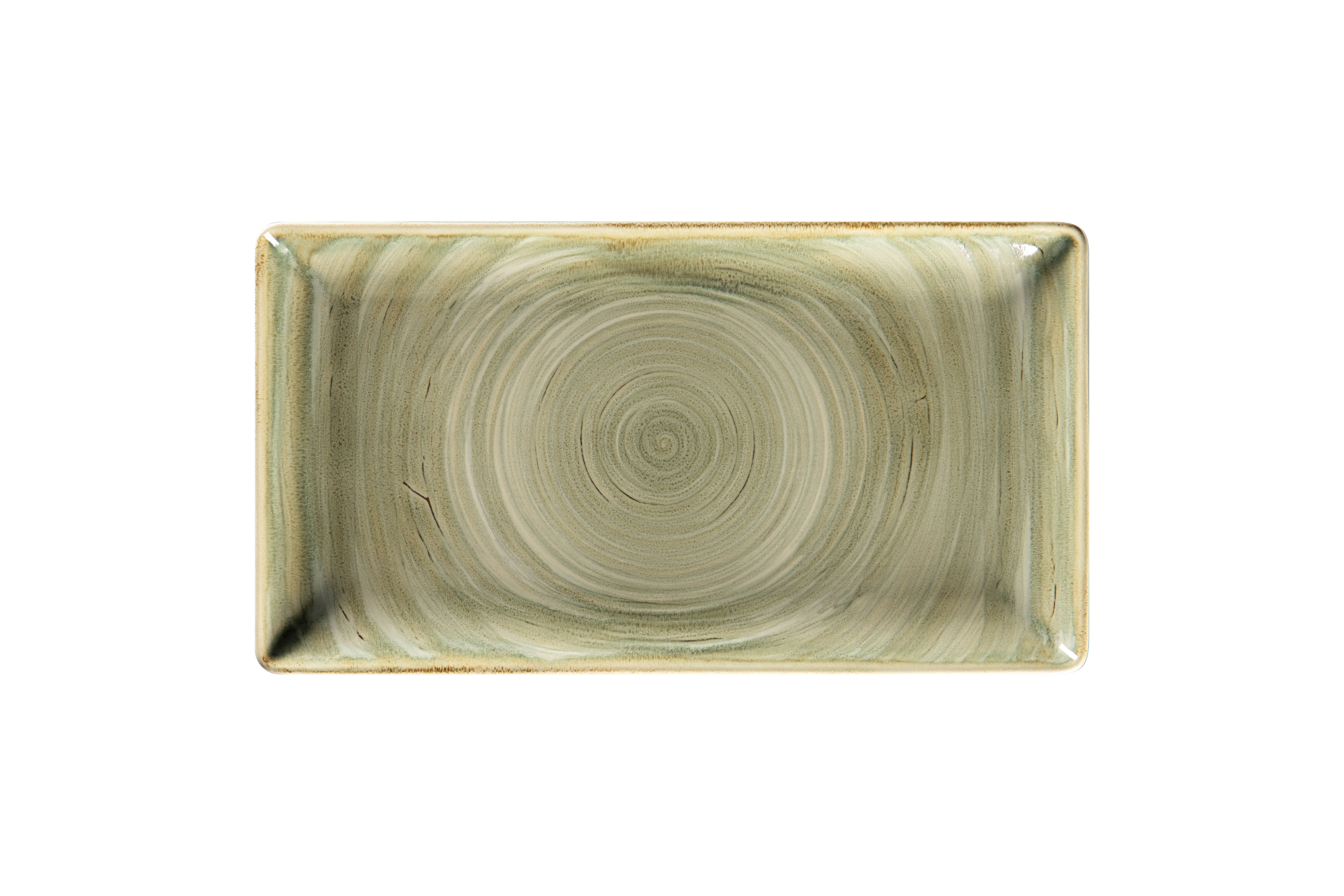159430 Teller rechteckig 33,5x18,1cm RAKSTONE SPOT emerald green