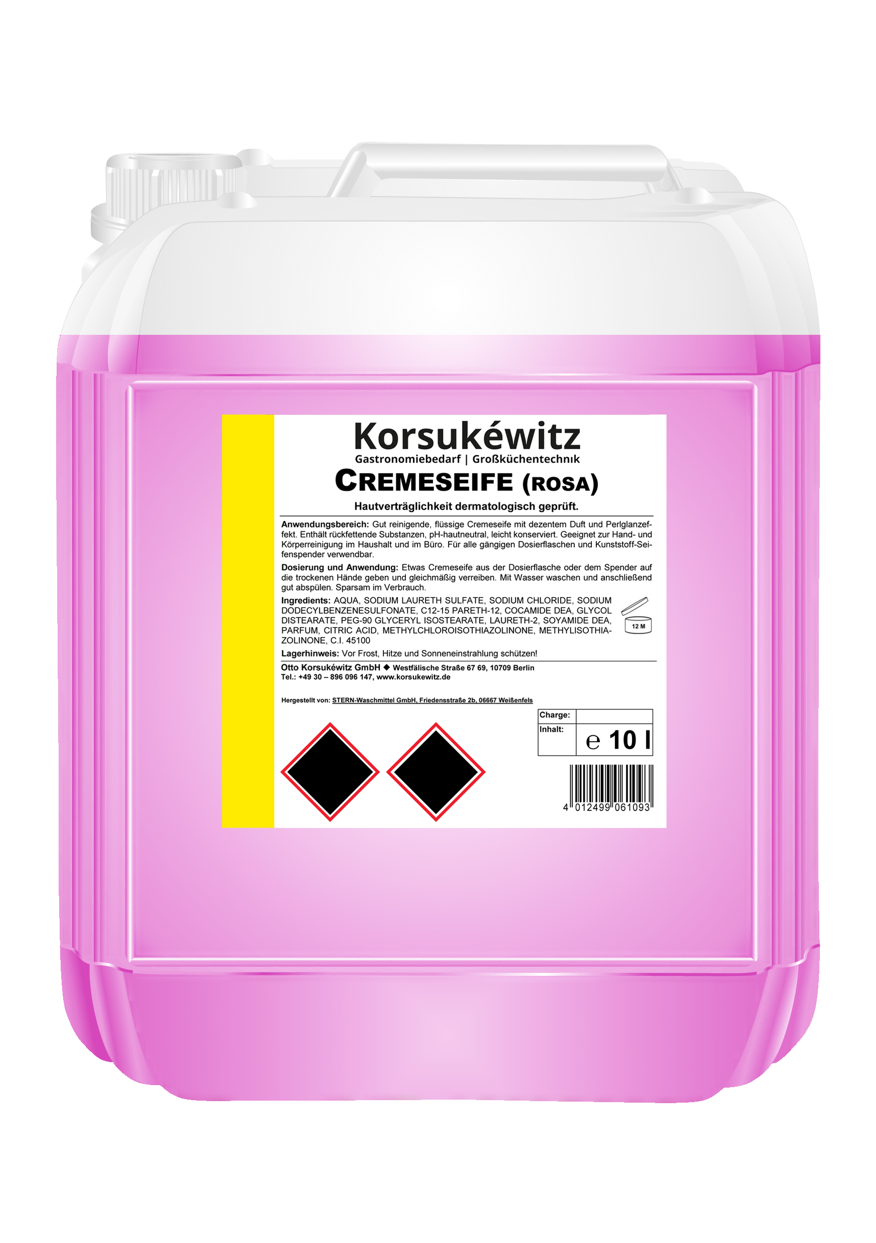 152094 Cremeseife rosa 10l Kanister