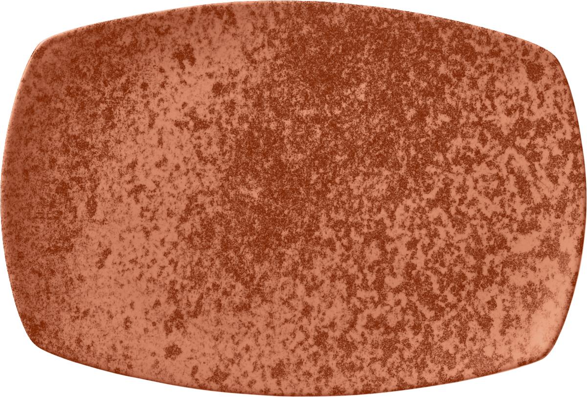 Platte rechteckig coup 28x18cm SANDSTONE ORANGE