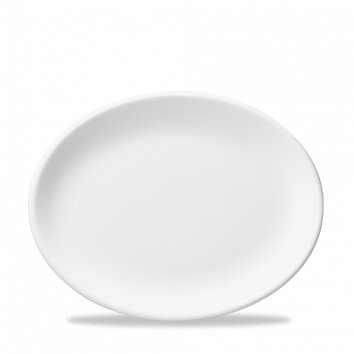 144686 Platte oval 34cm WHITE