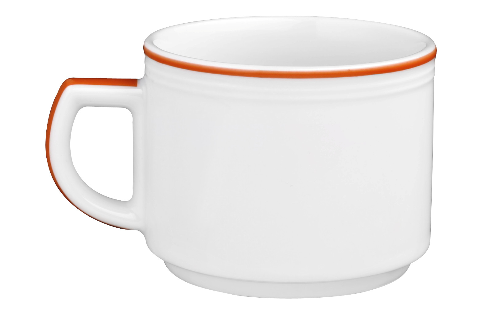 Kaffeetasse rund mit Relief 1 0,18l VITALIS rotes band