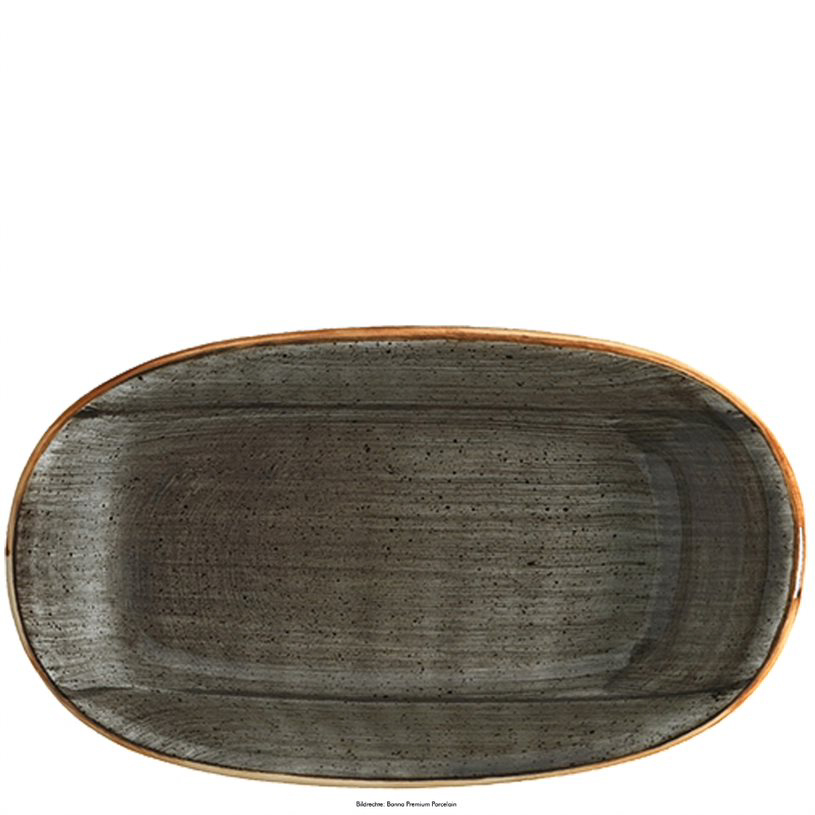 Platte oval 19 x 11cm AURA SPACE GOURMET