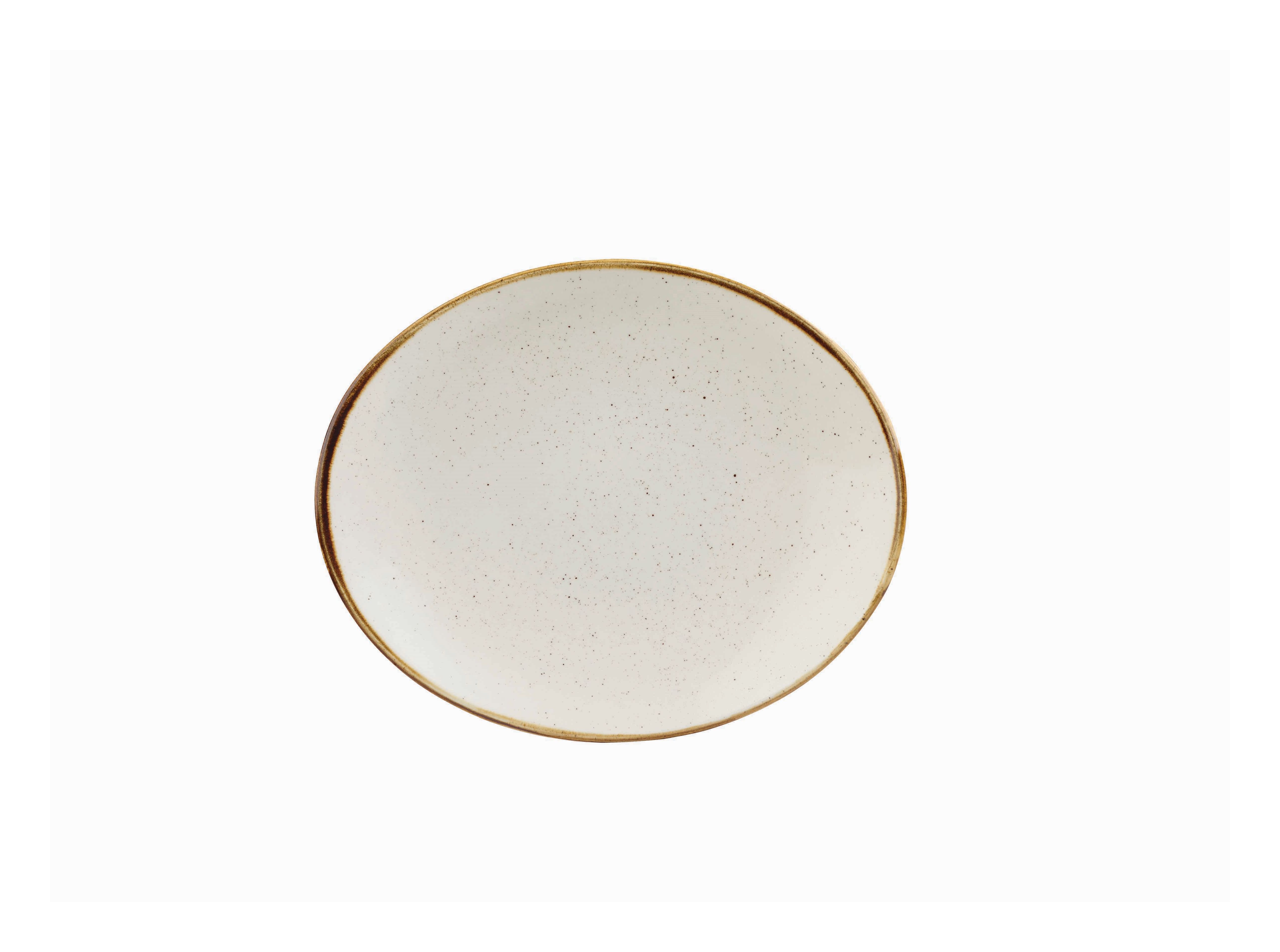 Platte oval 19cm STONECAST barley white