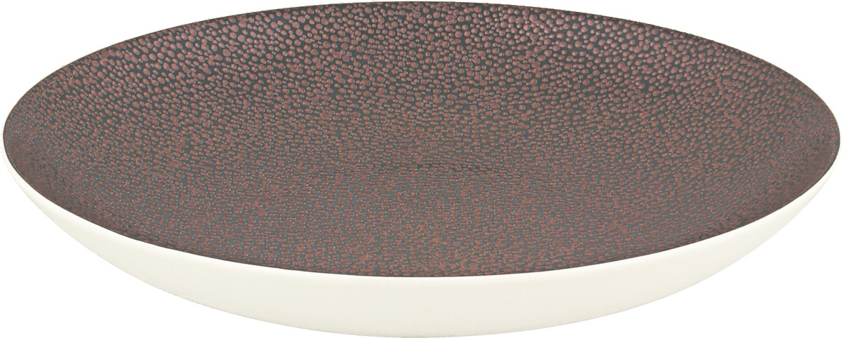 Teller tief rund coup 29cm PURITY PEARLS METALLIC copper Teller tief rund coup 29cm PURITY PEARLS METALLIC copper