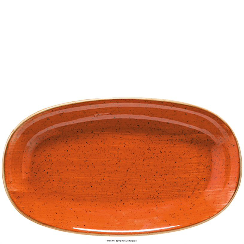 1442837OnhiH2HoBXgv Platte oval 19x11cm AURA TERRACOTTA GOURMET