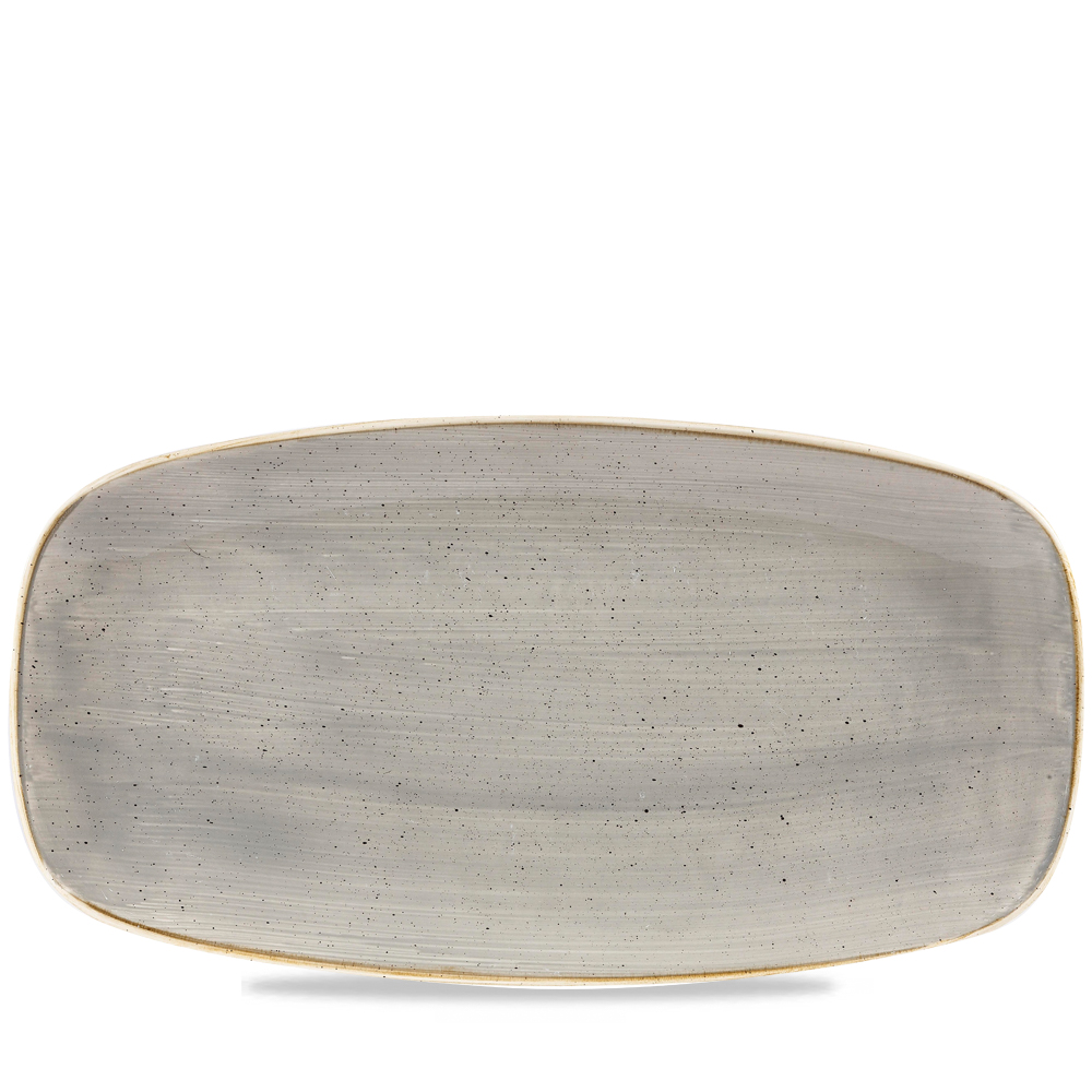 Platte eckig 35,5x18,9cm STONECAST No.4 peppercorn grey