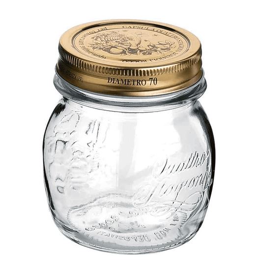 136514 Einmachglas 250ml mit Deckel QUATTRO STAGIONI
