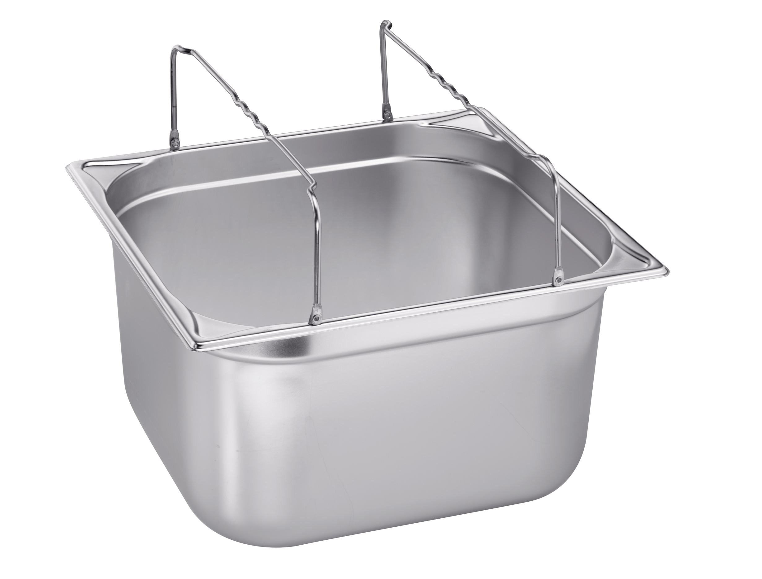 GN-Behälter 2/3-200 mit Bügelgriffen 18/10