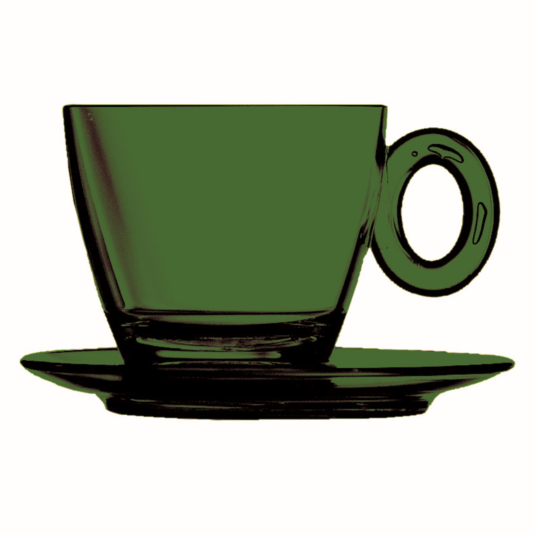 Milchkaffeetasse 0,27l PC SMARAG UNO